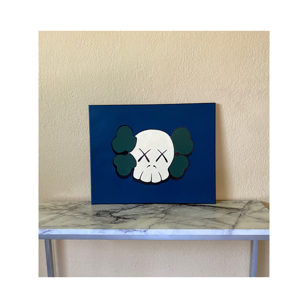 kaws inspired painting
