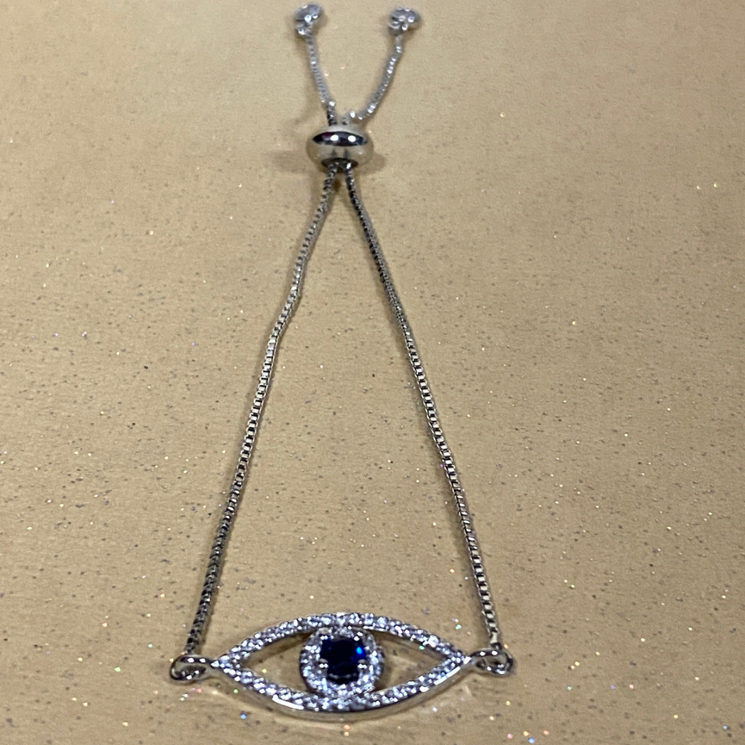 Luxury Evil Eye Adjustable Chain Link Bracelet