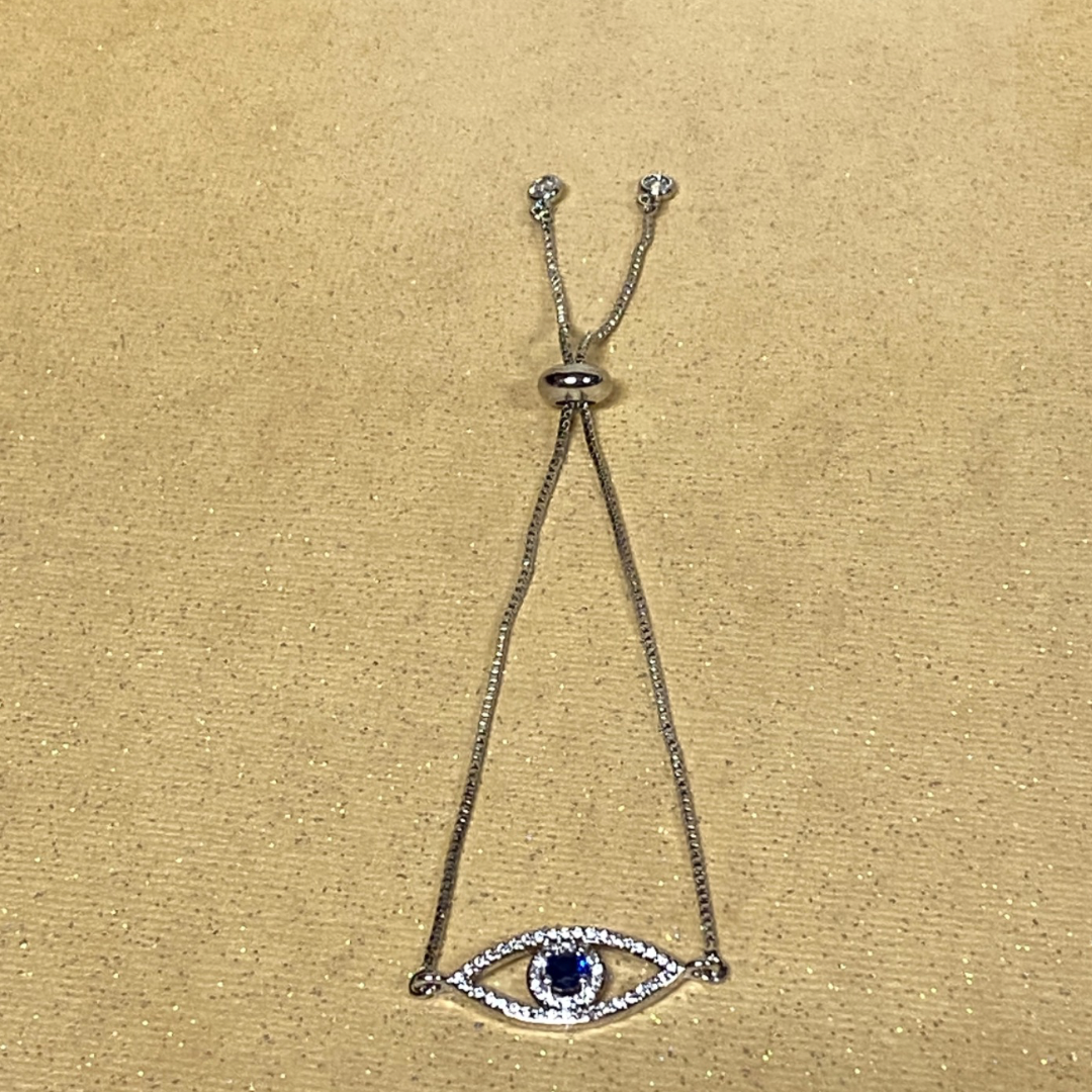 Luxury Evil Eye Adjustable Chain Link Bracelet
