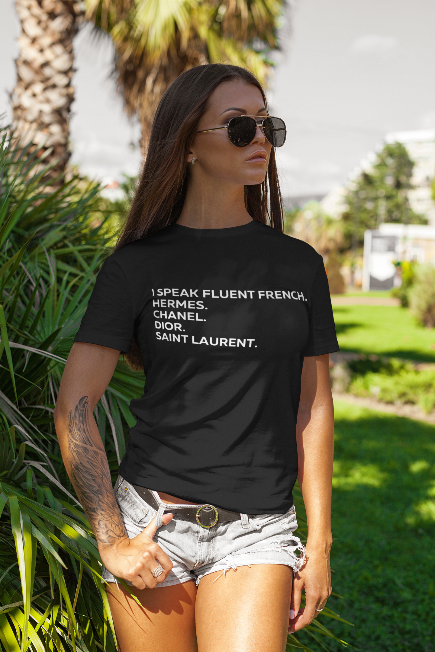 luxury designer brand tshirt