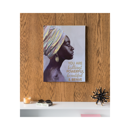 affirmation painting black woman